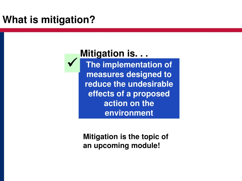 what is mitigation