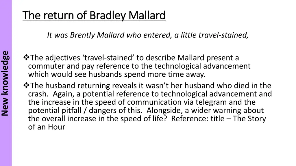 the return of bradley mallard the return