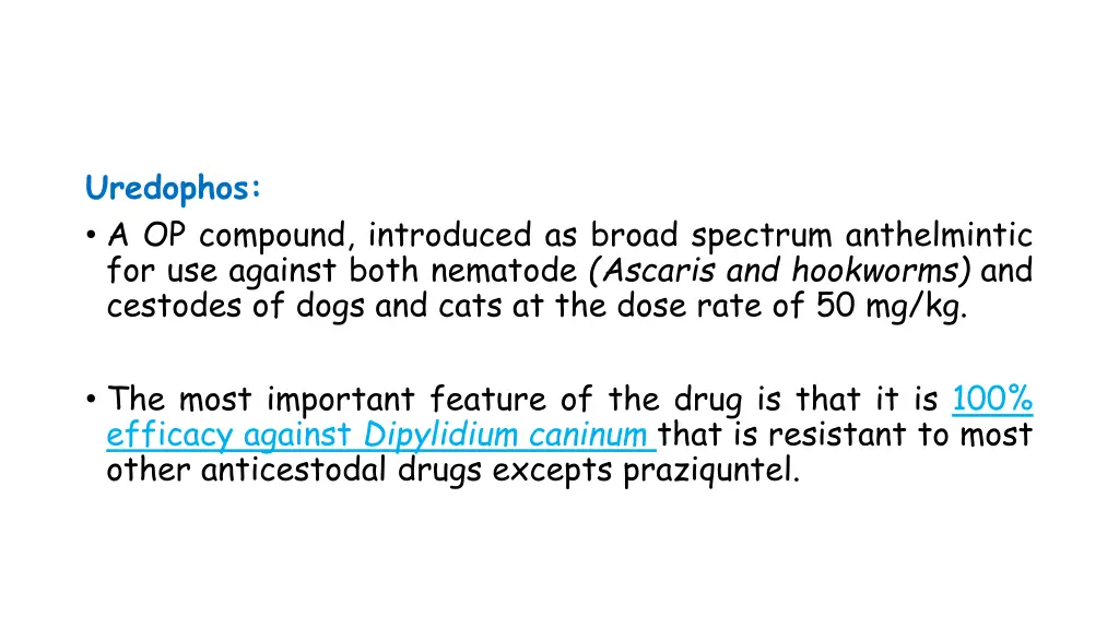 uredophos a op compound introduced as broad