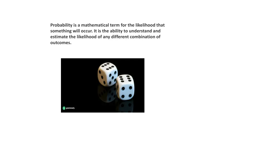 probability is a mathematical term