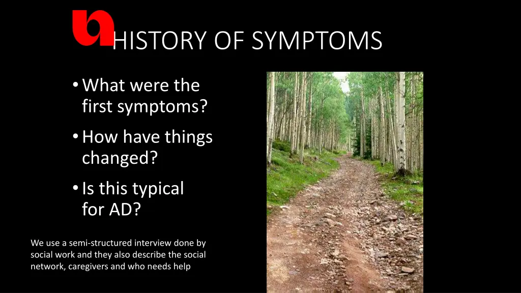 history of symptoms 1