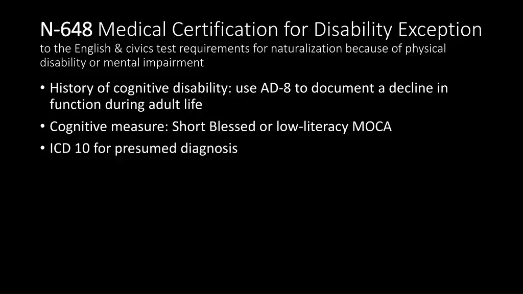 n n 648 648 medical certification for disability