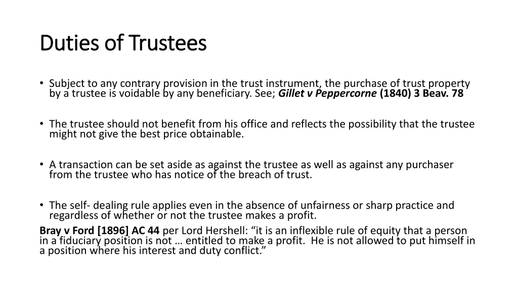 duties of trustees duties of trustees