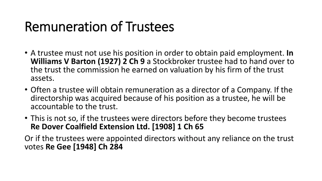 remuneration of trustees remuneration of trustees