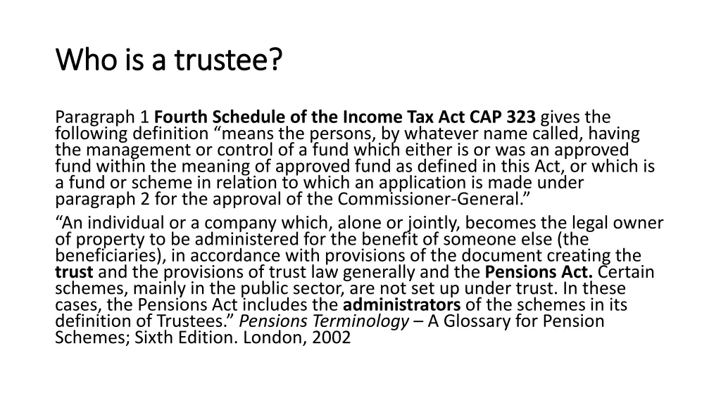 who is a trustee who is a trustee