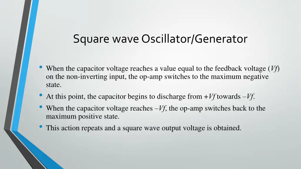 square wave oscillator generator 1