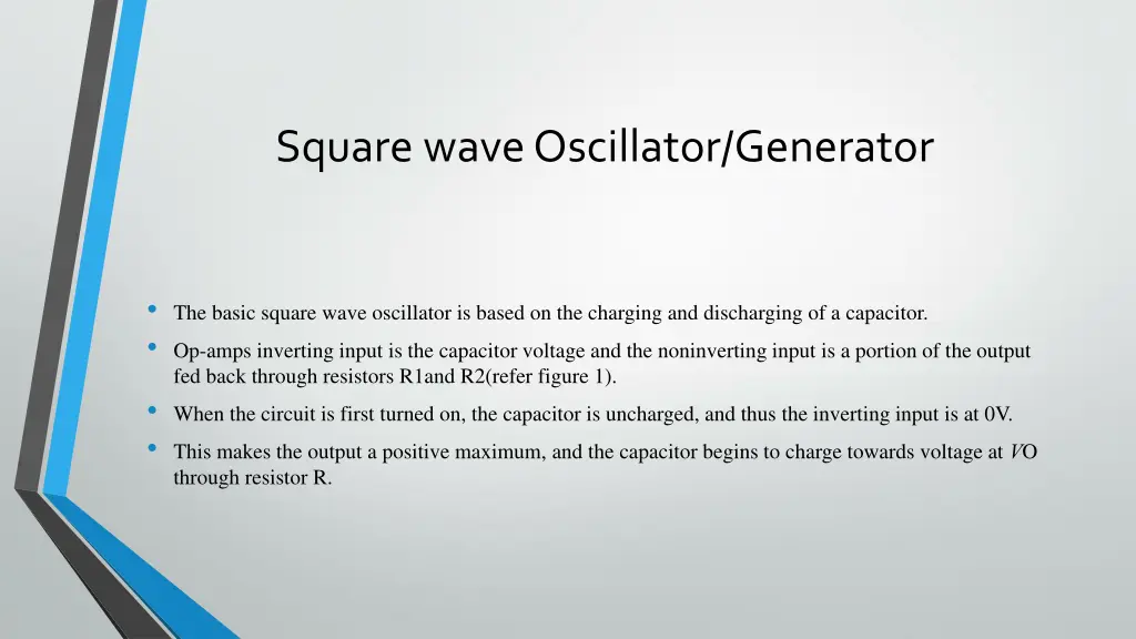 square wave oscillator generator