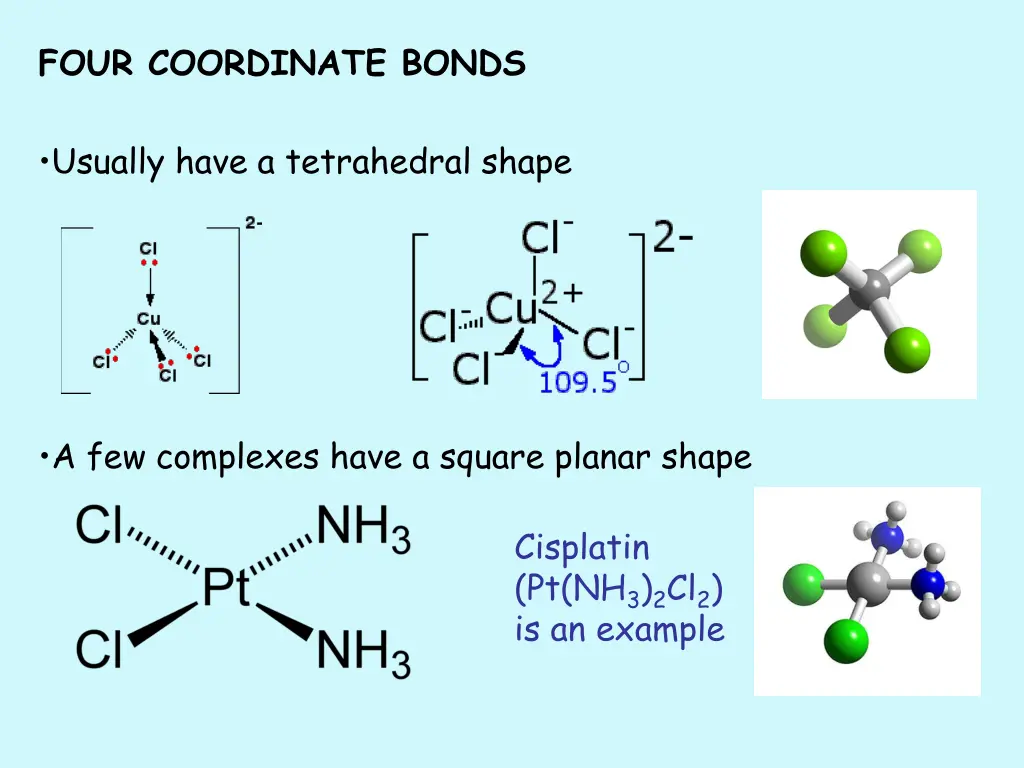 four coordinate bonds