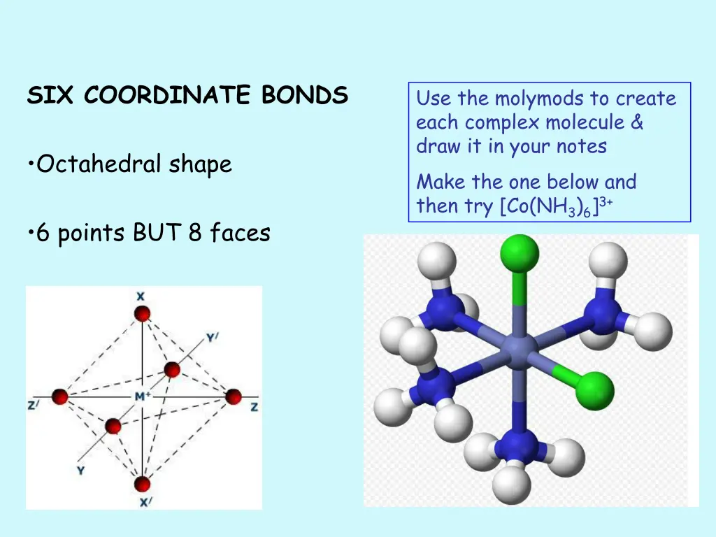 six coordinate bonds