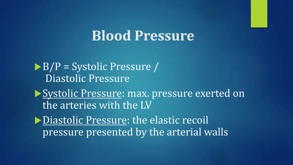 blood pressure