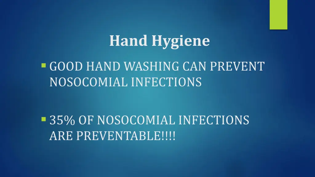 hand hygiene