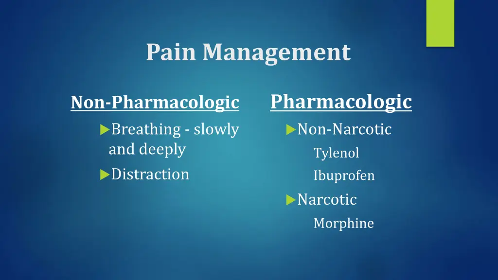 pain management