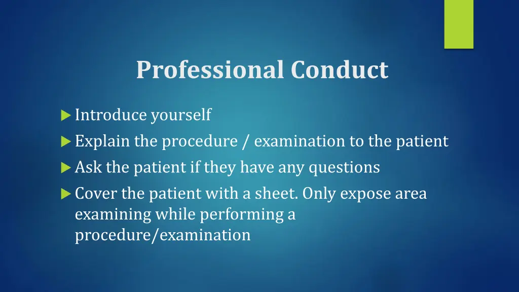 professional conduct