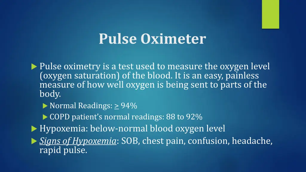 pulse oximeter