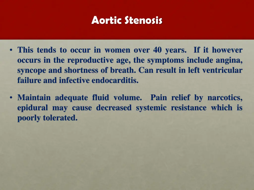 aortic stenosis