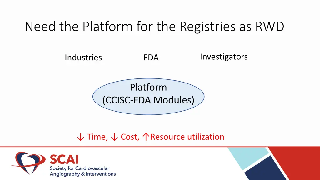 need the platform for the registries as rwd