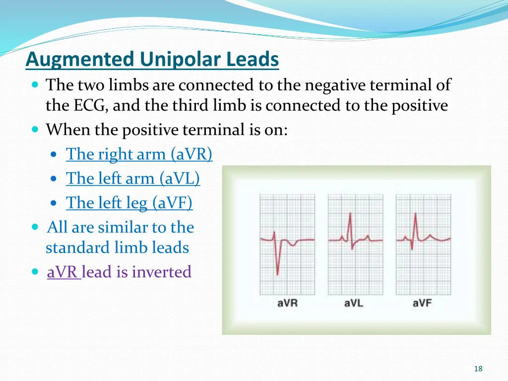 augmented unipolar leads the two limbs