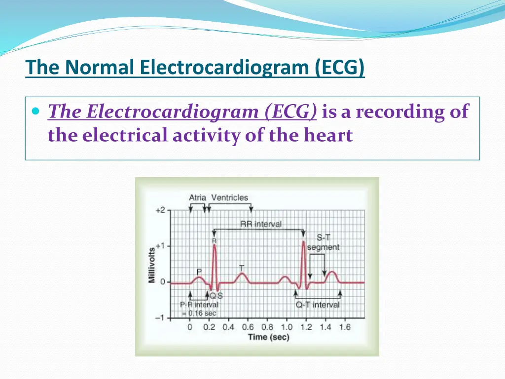 the normal electrocardiogram ecg 1