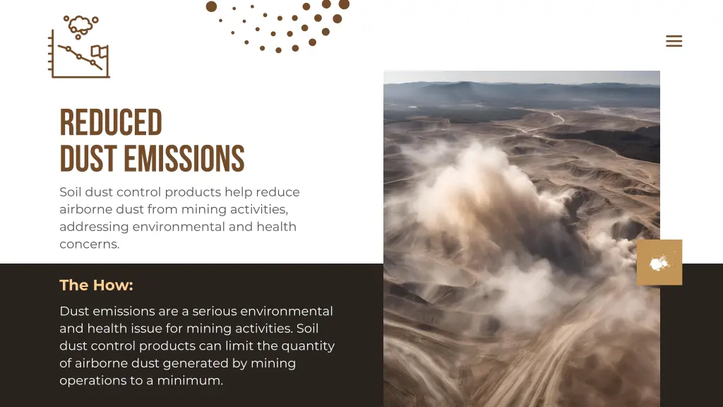 reduced dust emissions 1