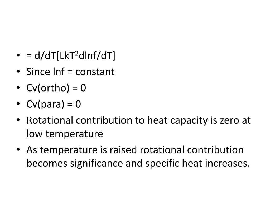 d dt lkt 2 dlnf dt since lnf constant cv ortho