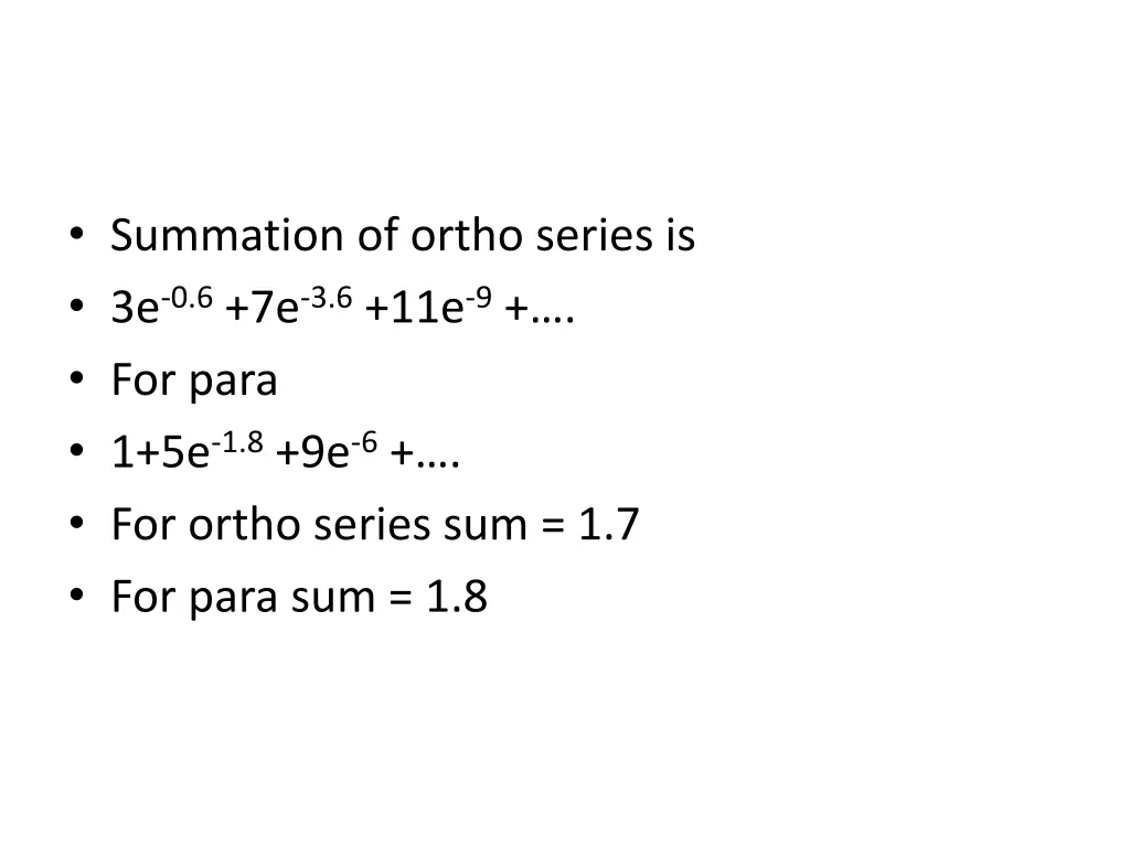 summation of ortho series