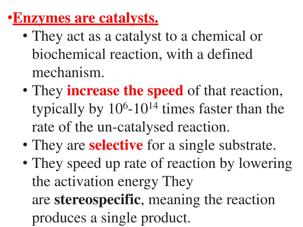 enzymes are catalysts they act as a catalyst