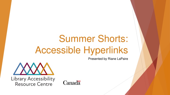 summer shorts accessible hyperlinks