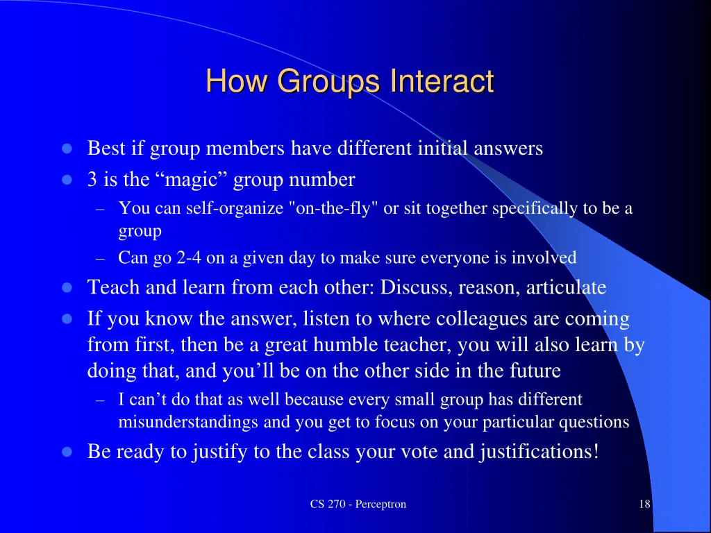 how groups interact