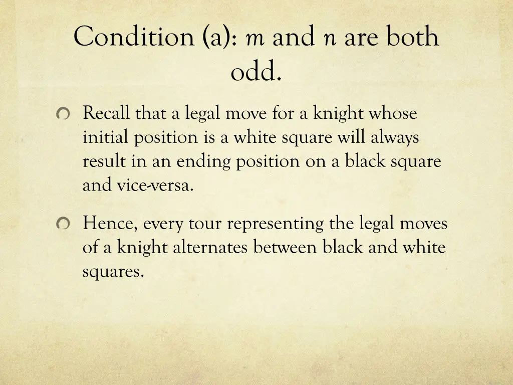 condition a m and n are both odd