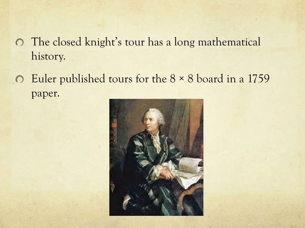 the closed knight s tour has a long mathematical