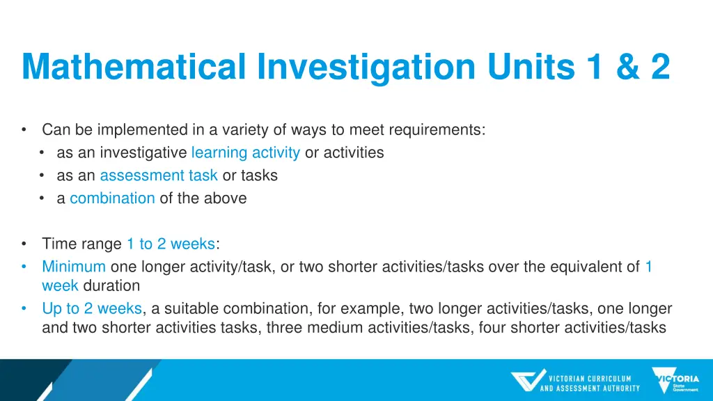 mathematical investigation units 1 2 2