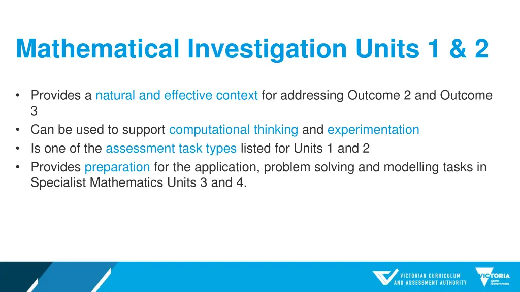 mathematical investigation units 1 2 3