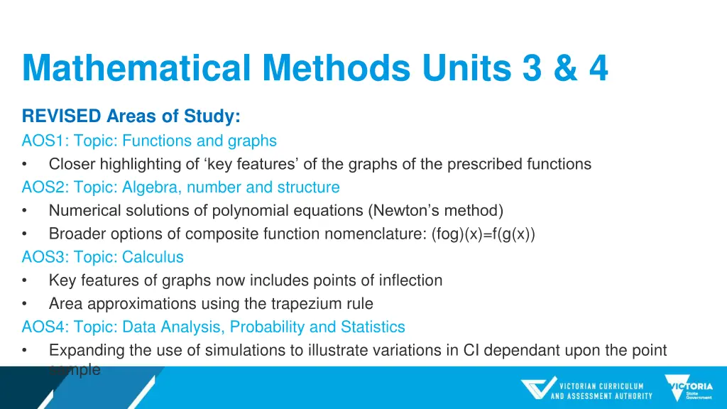 mathematical methods units 3 4 1