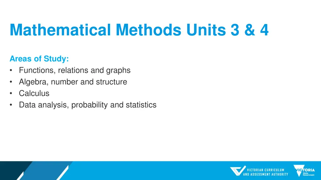 mathematical methods units 3 4