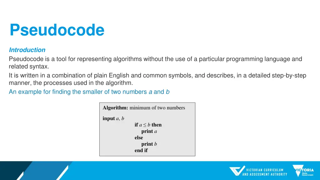 pseudocode