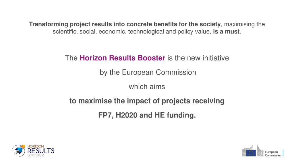 transforming project results into concrete