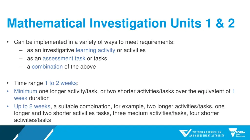 mathematical investigation units 1 2 2