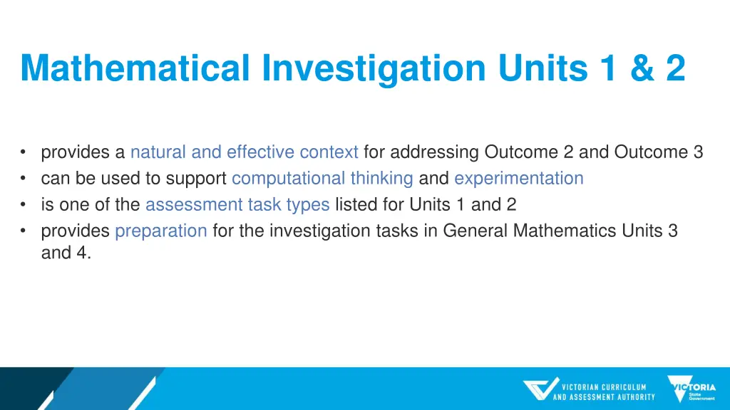 mathematical investigation units 1 2 3