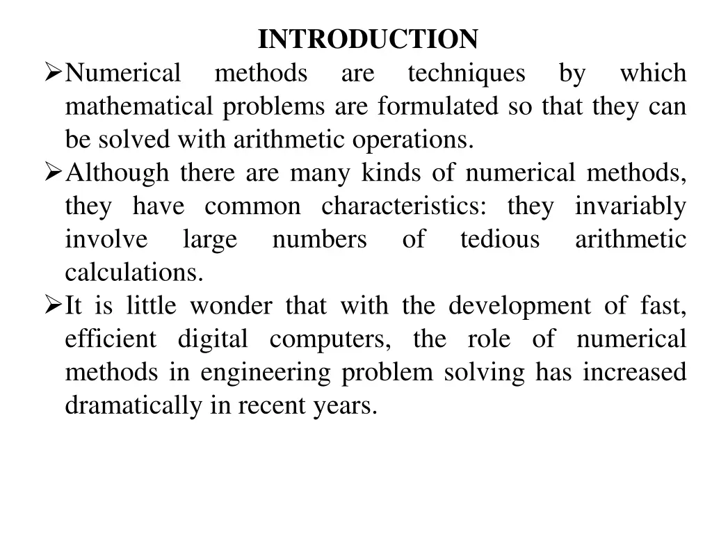 introduction methods are