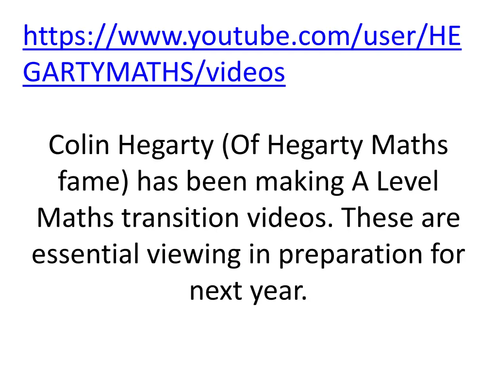 https www youtube com user he gartymaths videos