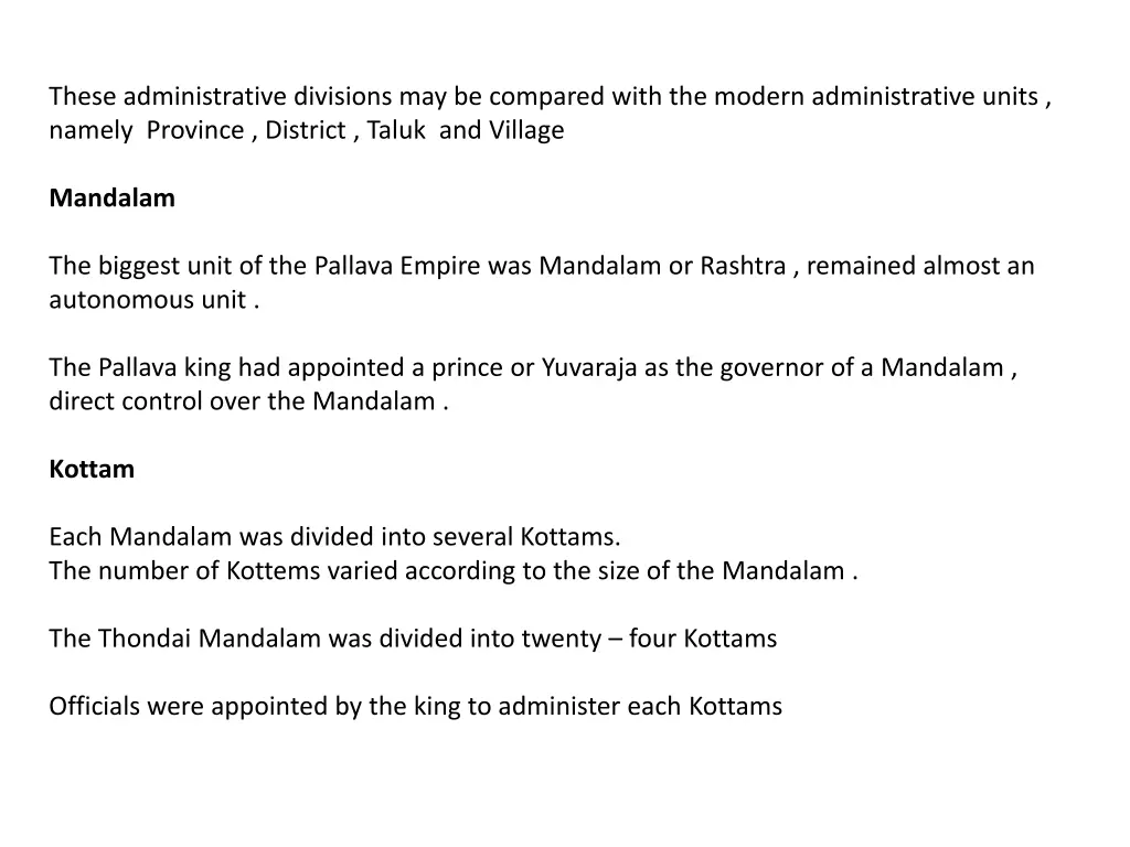 these administrative divisions may be compared