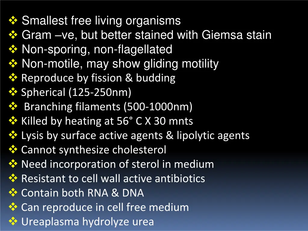 smallest free living organisms gram ve but better