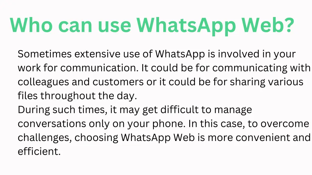 who can use whatsapp web