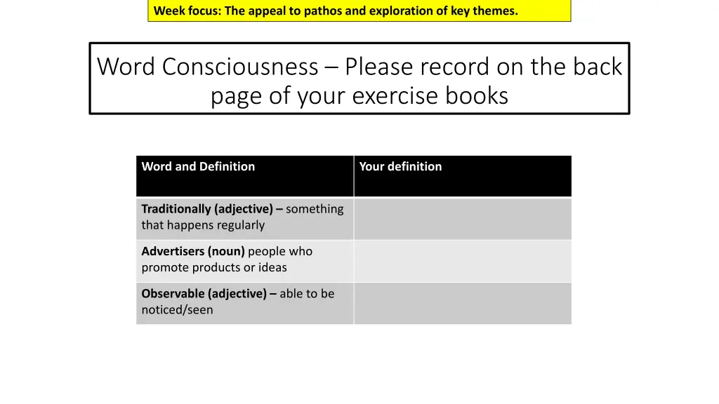 week focus the appeal to pathos and exploration 1