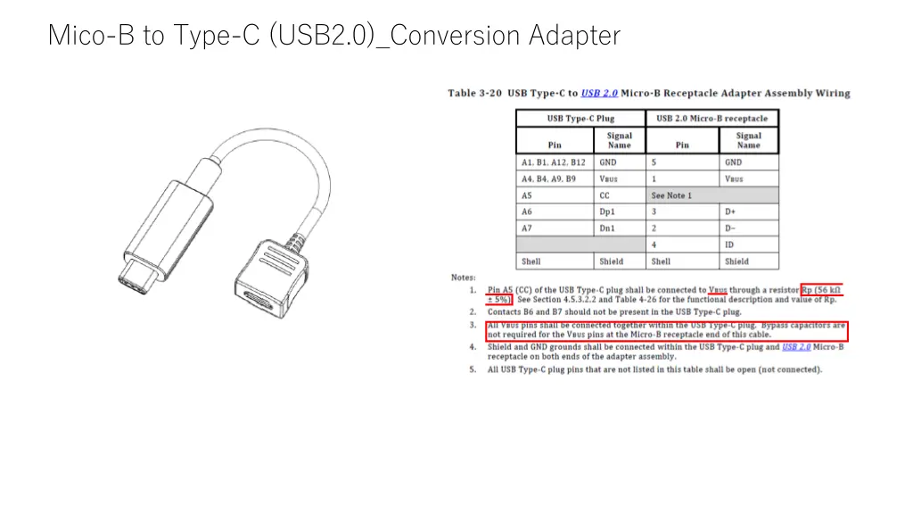 mico b to type c usb2 0 conversion adapter