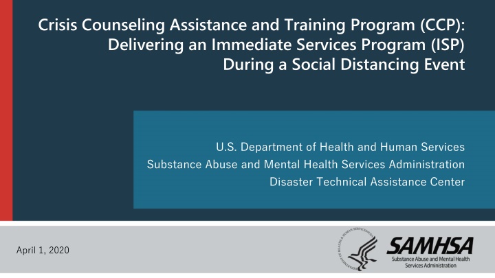 crisis counseling assistance and training program