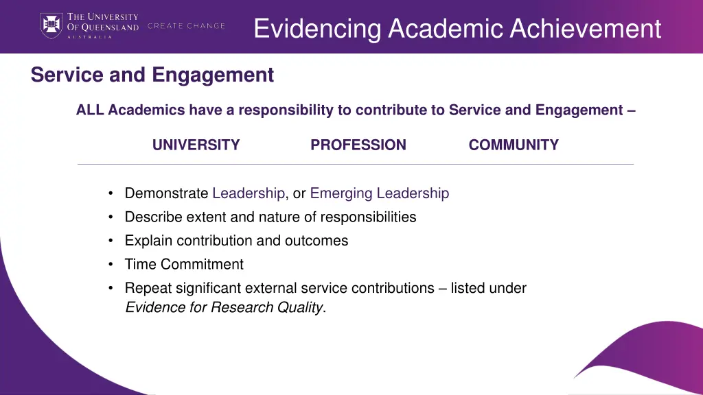 evidencing academic achievement 1