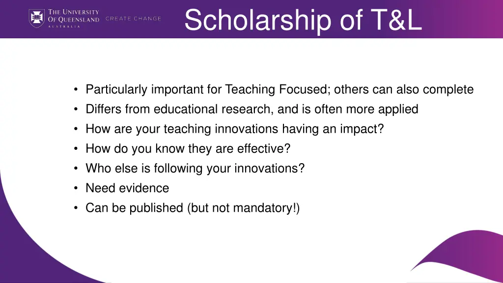 scholarship of t l