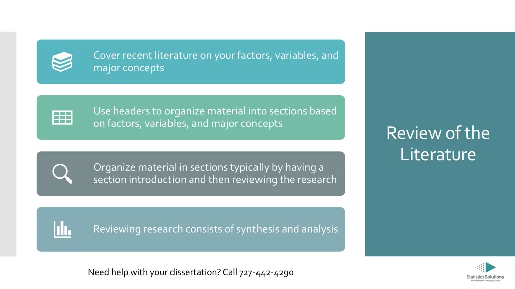 cover recent literature on your factors variables