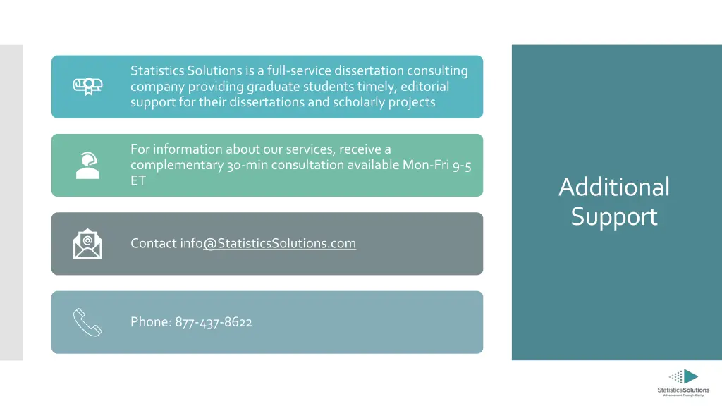 statistics solutions is a full service